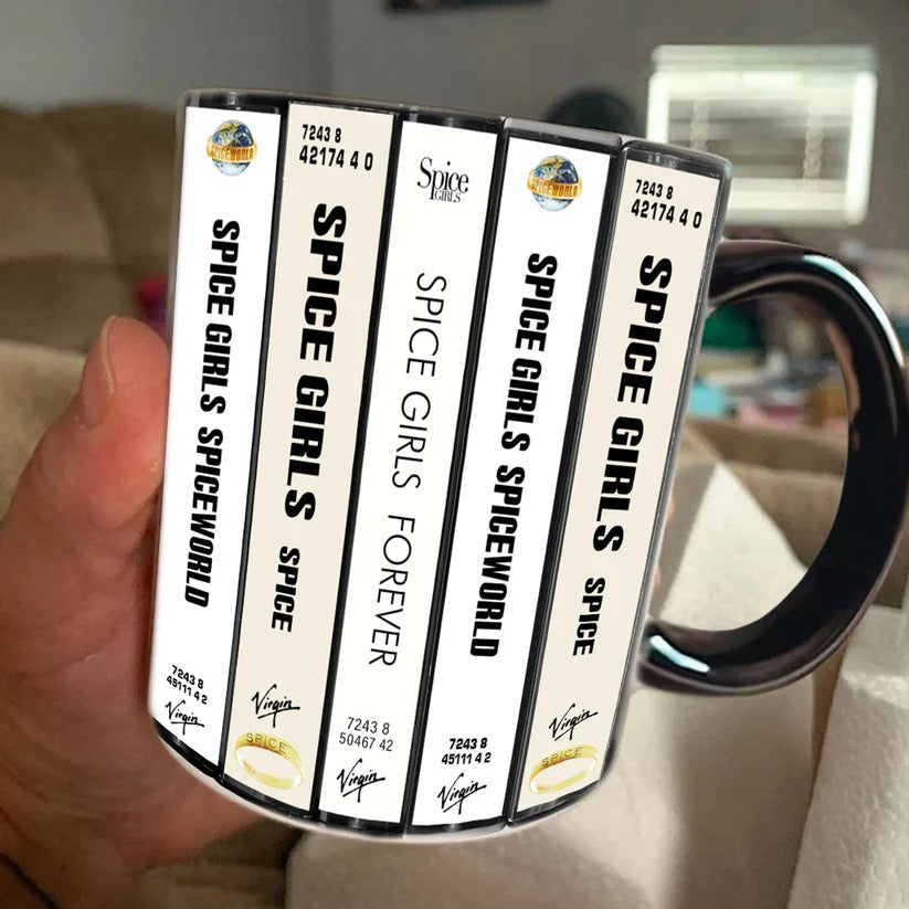 Spice Girls Cassette Collection Retro Accent Mug Ceramic Gift GradoCreations