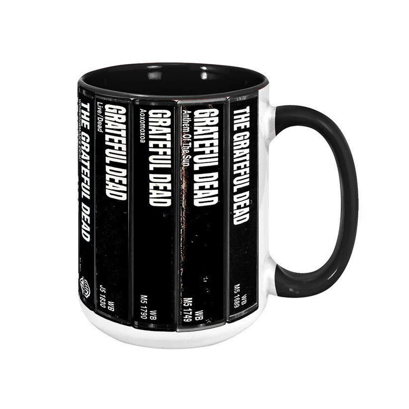 Retro Grateful Dead Cassette Accent Mug Ceramic Drinkware GradoCreations