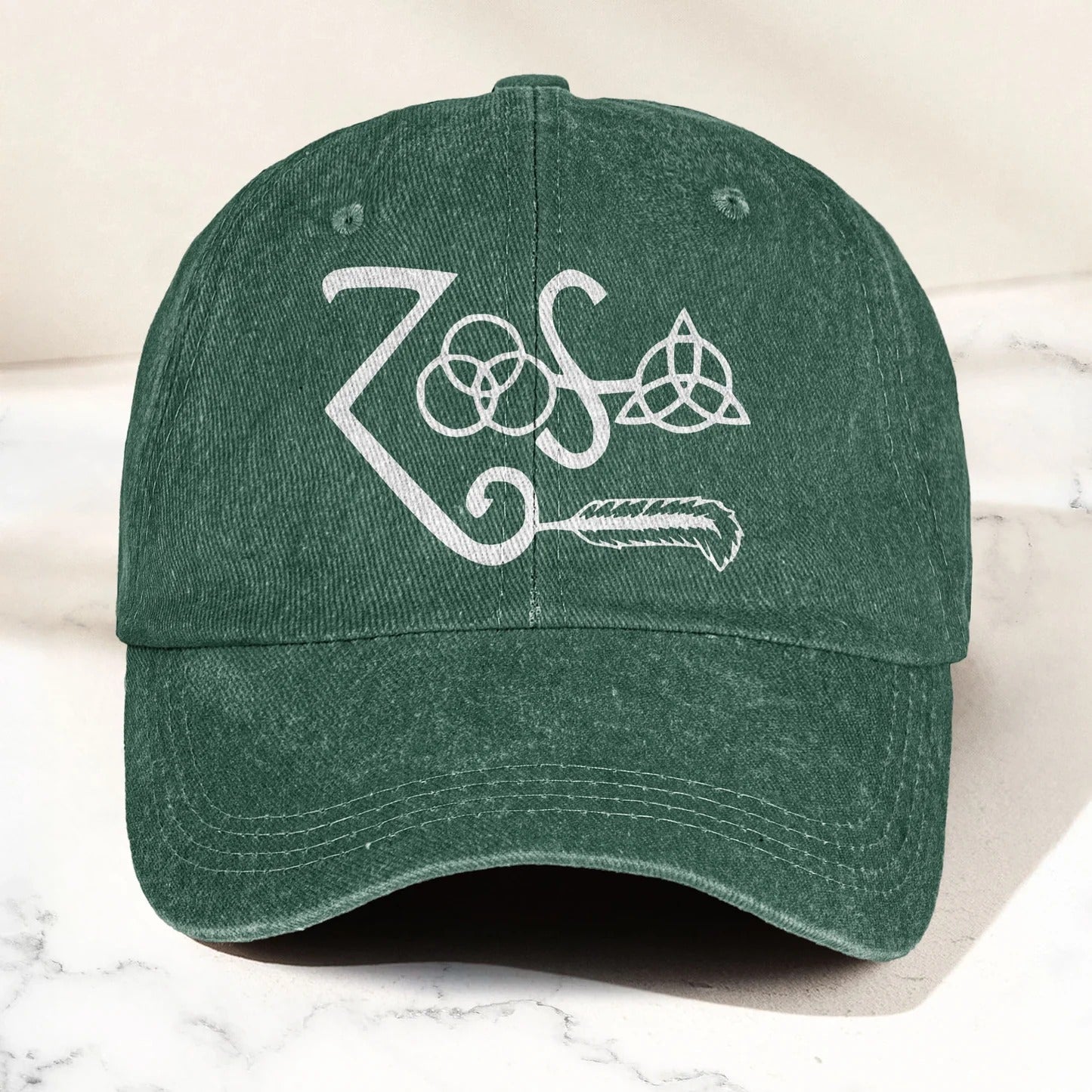 Personalized Led Zeppelin Denim Cap Custom Retro Hat Gift for Dad GradoCreations