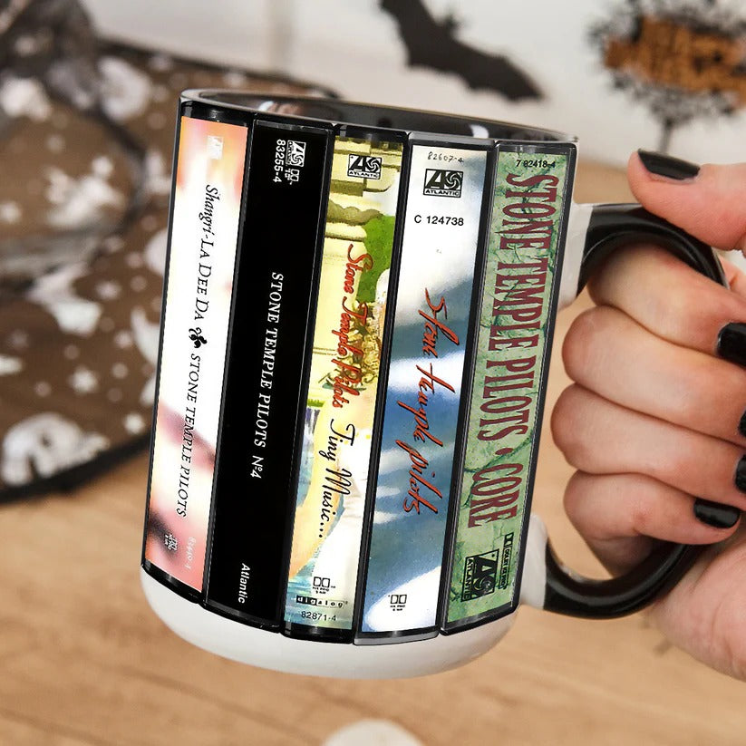 Retro Stone Temple Pilots Albums Cassette Accent Mug Gift GradoCreations