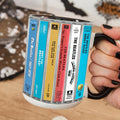 The Beatles Accent Mug with Cassette Album Designs for Music Lovers GradoCreations