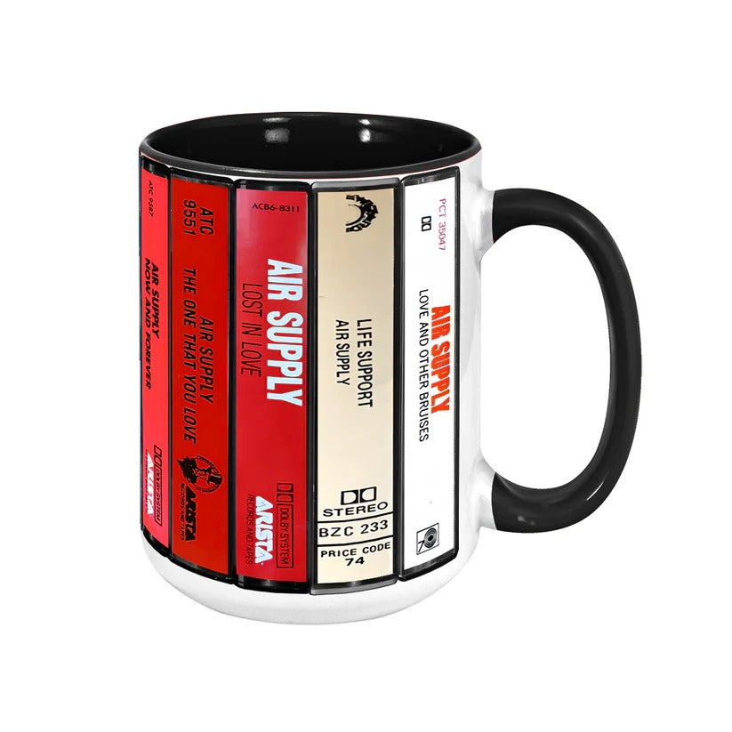 Retro Cassette Album Accent Mug for Air Supply Fans | Gift GradoCreations