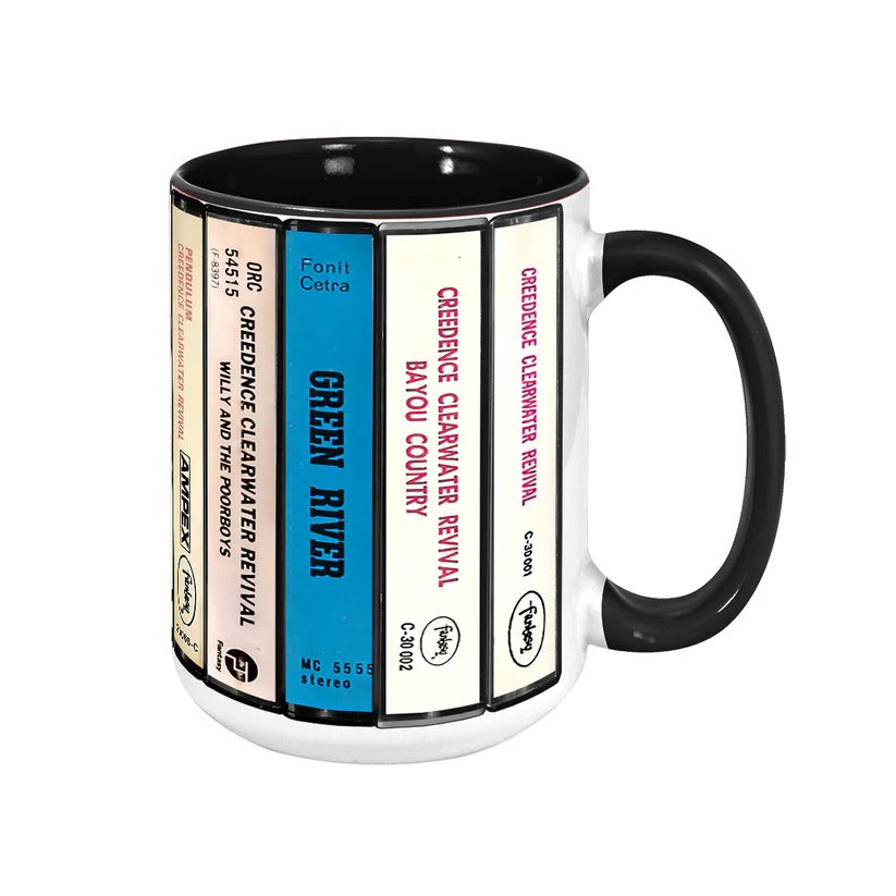 Retro Creedence Clearwater Revival Cassette Accent Mug Gift GradoCreations
