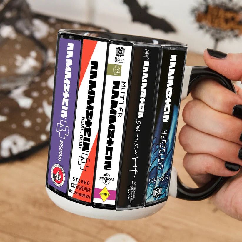 Retro Rammstein Albums Accent Mug Ceramic Drinkware Gift GradoCreations