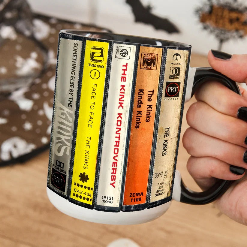 Retro Kinks Albums Accent Mug Ceramic Gift for Music Lovers GradoCreations