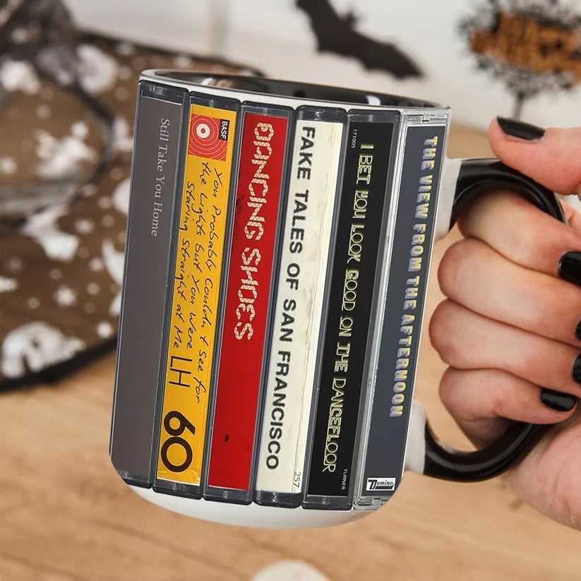 Arctic Monkeys Retro Cassette Accent Mug Ceramic Gift GradoCreations