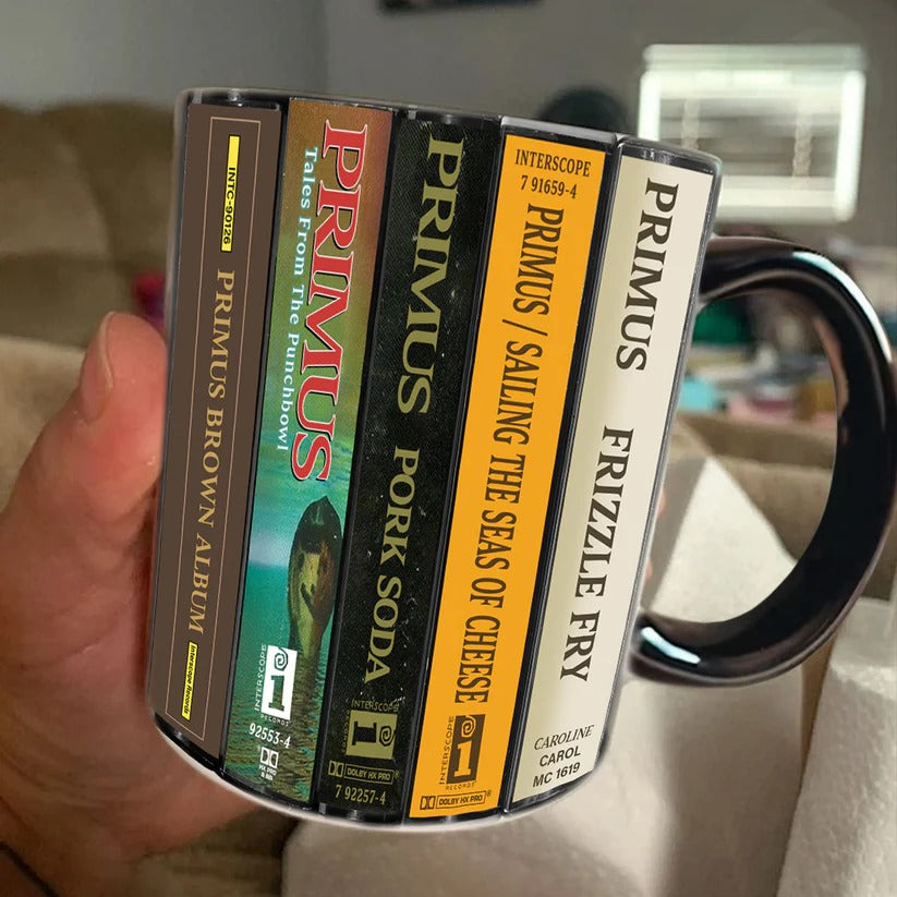 Primus Cassette Collection Retro Accent Mug Ceramic Drinkware GradoCreations
