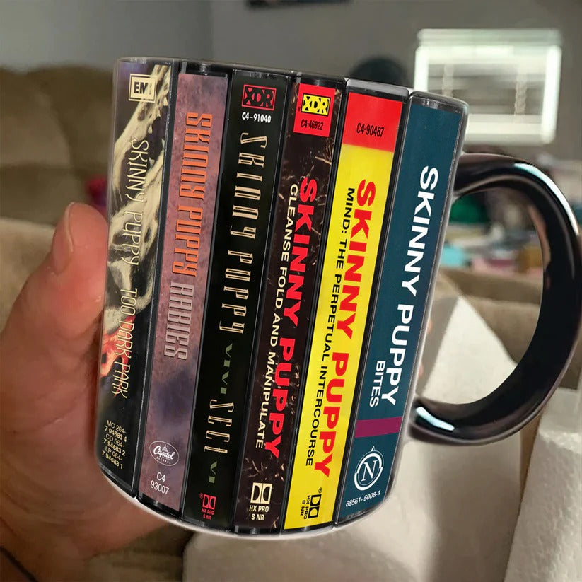 Skinny Puppy Cassette Collection Accent Mug Ceramic Retro Gift GradoCreations