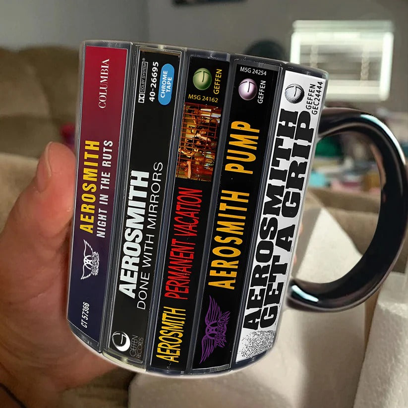 Aerosmith Cassette Collection Accent Mug | Retro Drinkware GradoCreations