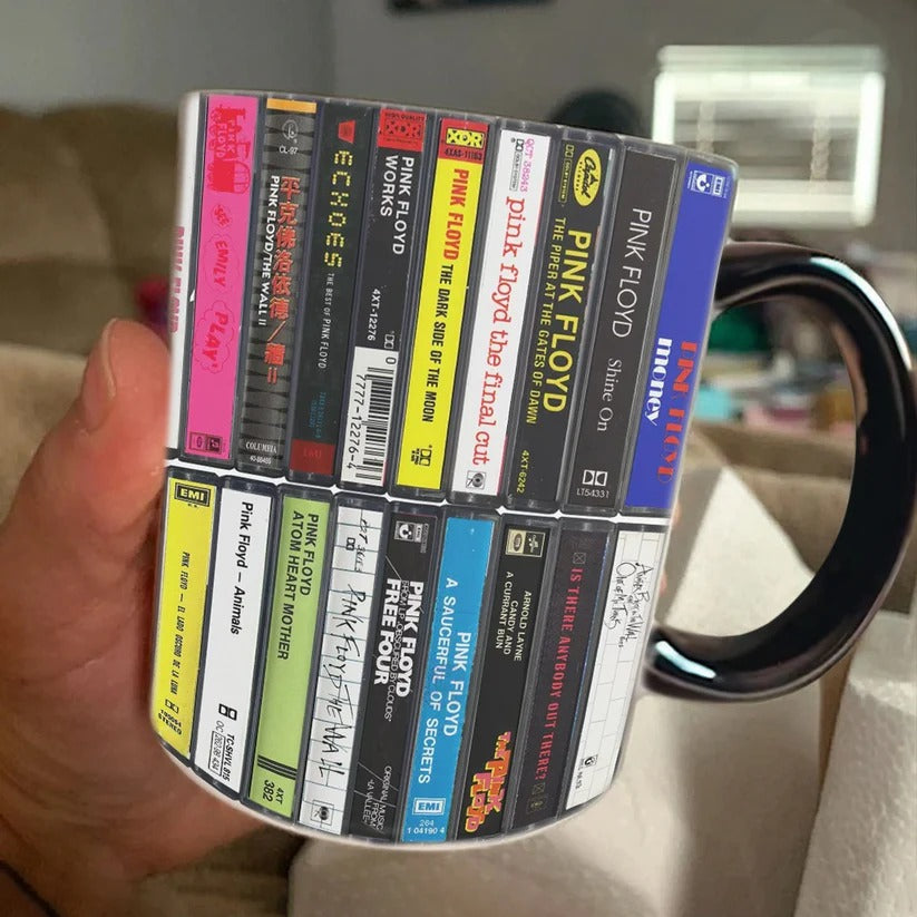 Retro Pink Floyd Cassette Accent Mug Gift for Music Lovers GradoCreations