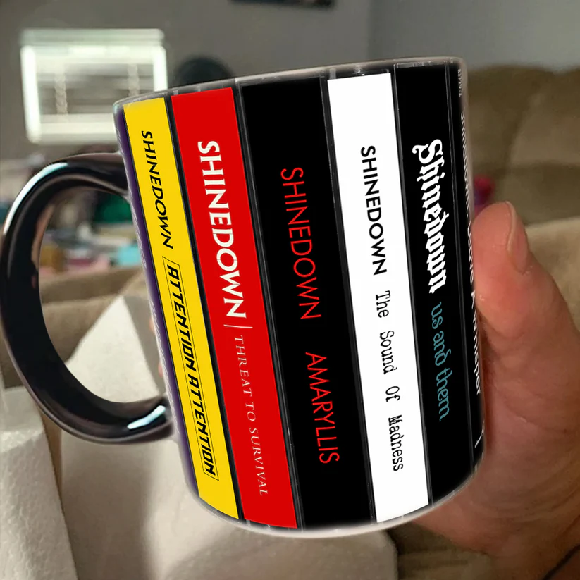Retro Shinedown Cassette Accent Mug for Music Lovers GradoCreations