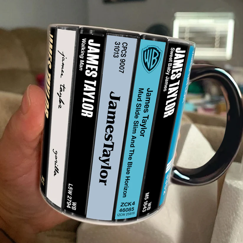 James Taylor Cassette Collection Accent Mug Ceramic Gift GradoCreations