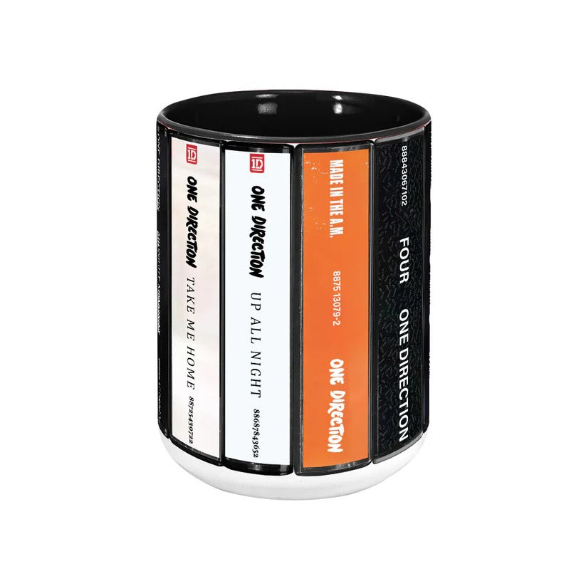 One Direction Cassette Collection Ceramic Accent Mug Gift GradoCreations