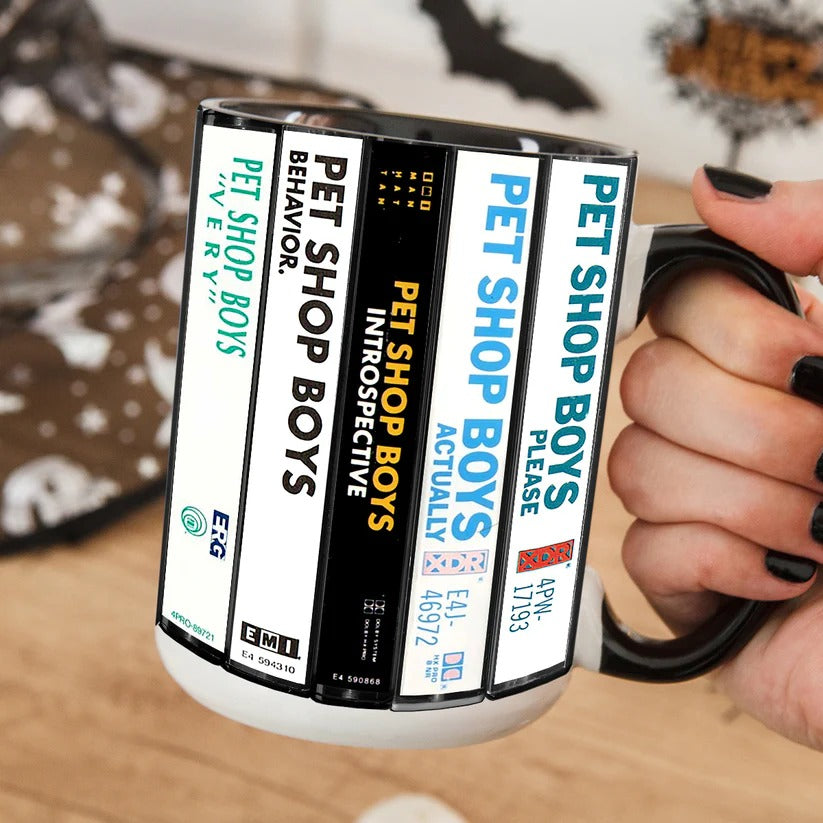 Retro Pet Shop Boys Cassette Accent Mug | Unique Music Gift GradoCreations
