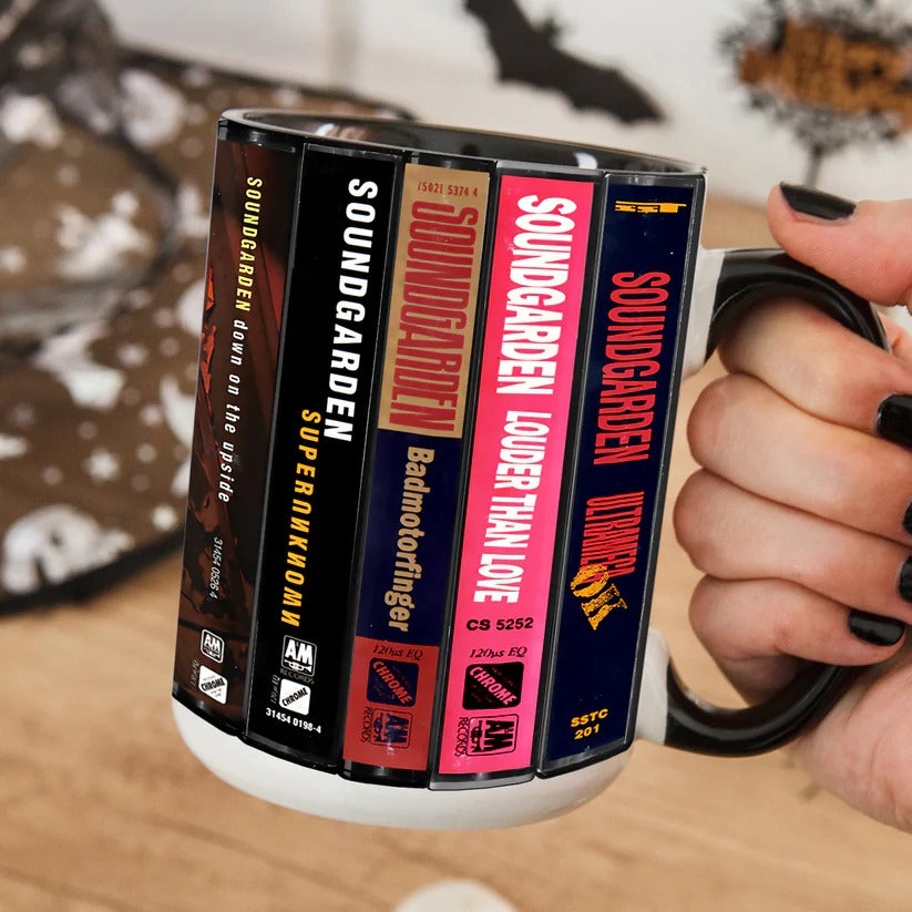 Soundgarden Retro Music Albums Accent Mug Ceramic Gift GradoCreations