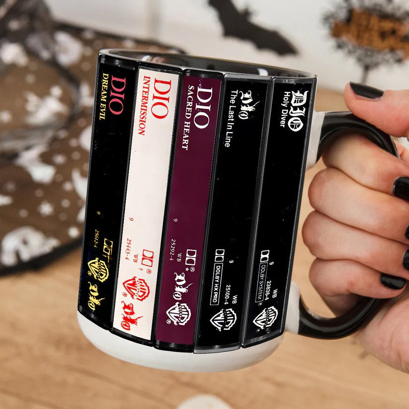 Dio Albums Cassette Inspired Accent Mug Ceramic Gift GradoCreations