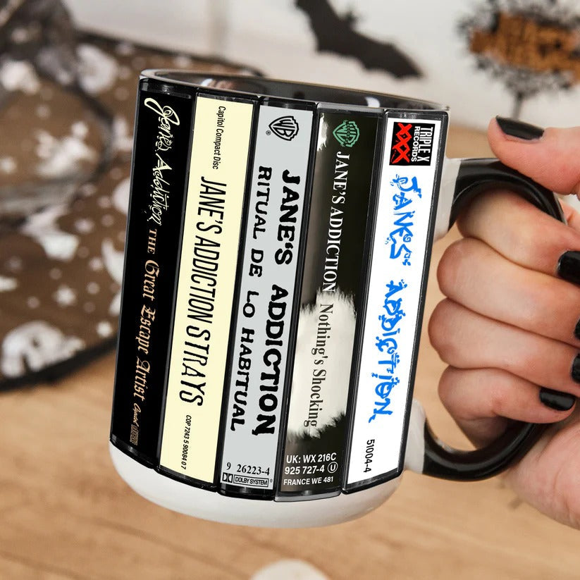 Jane's Addiction Cassette Accent Mug Unique Gift for Music Lovers GradoCreations