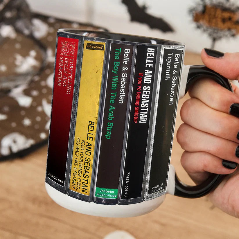Ceramic Accent Mug Belle and Sebastian Cassette Design Gift GradoCreations