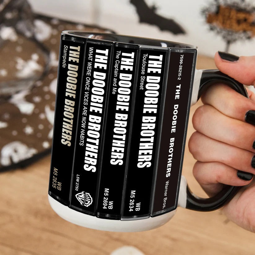 Doobie Brothers Cassette Accent Mug Retro Music Gift GradoCreations