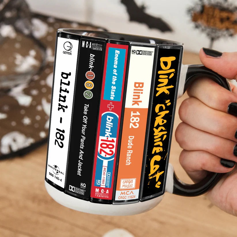 Blink-182 Retro Accent Mug for Music Lovers - Ceramic Gift GradoCreations