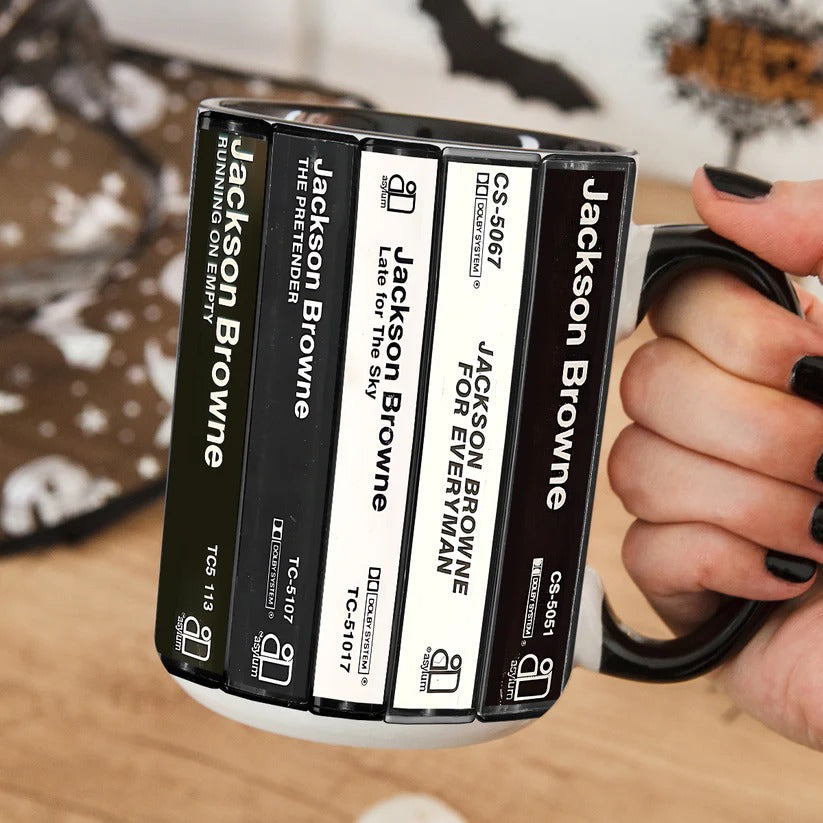 Jackson Browne Cassette Mug Retro Ceramic Drinkware Gift GradoCreations