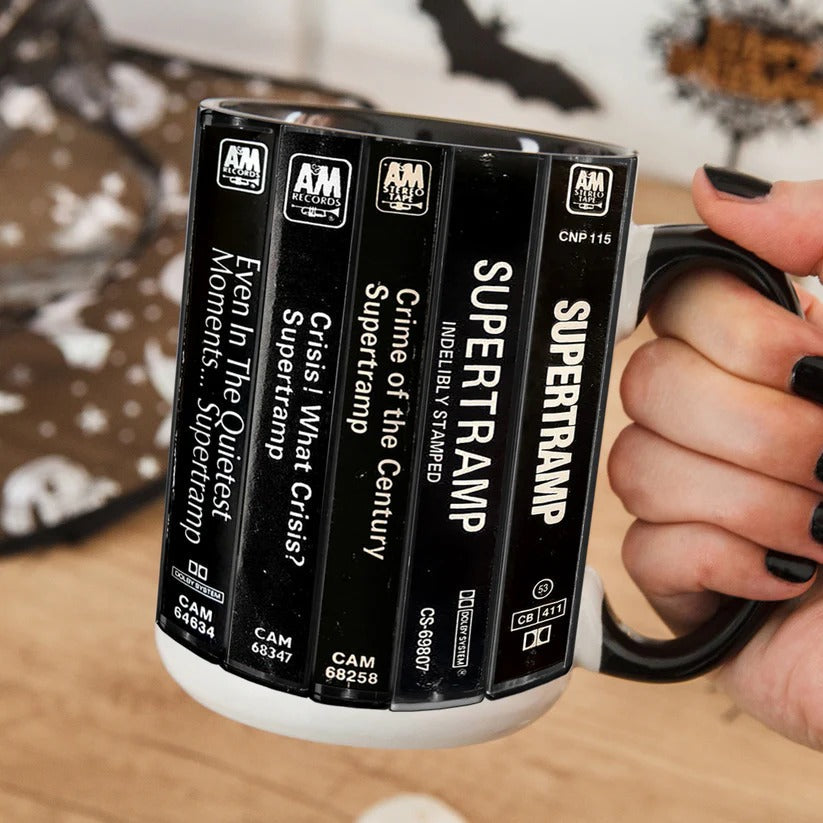 Supertramp Cassette Accent Mug Retro Gift for Music Lovers GradoCreations