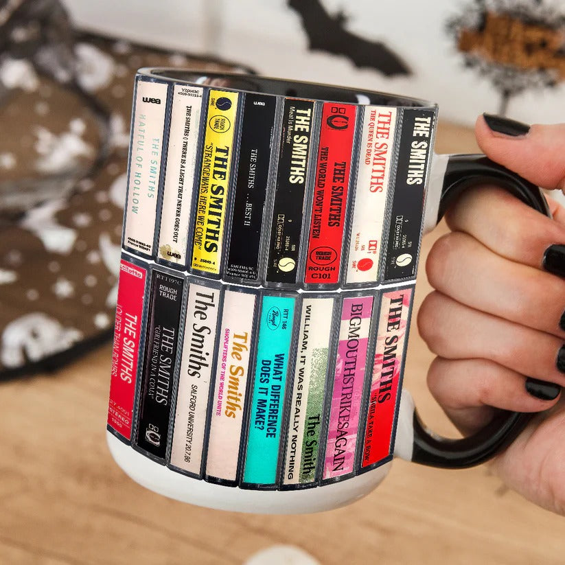 Retro The Smiths Albums Cassette Accent Mug | Unique Gift GradoCreations