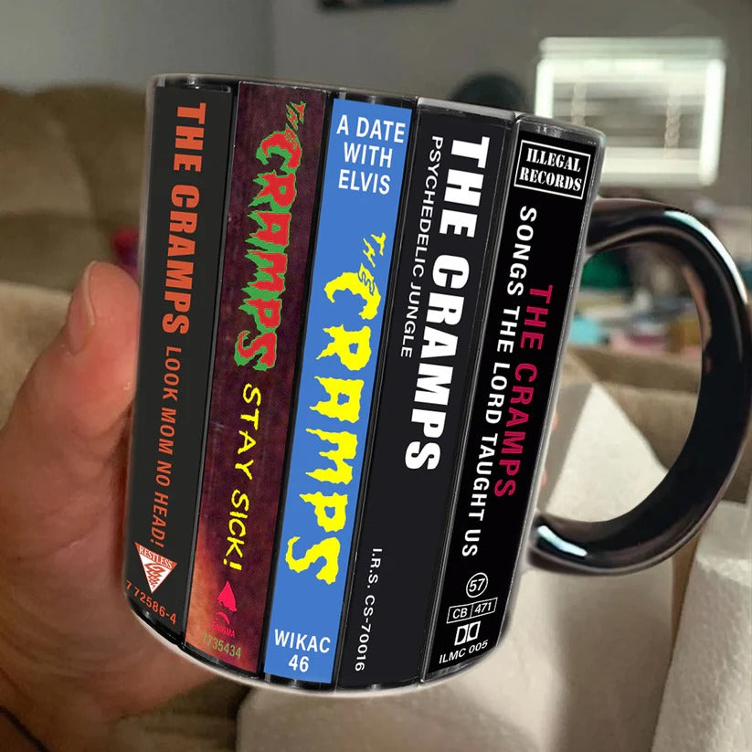 The Cramps Retro Cassette Accent Mug Ceramic Drinkware GradoCreations
