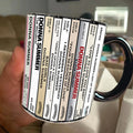 Retro Donna Summer Cassette Collection Accent Mug | Gift for Music Lovers GradoCreations