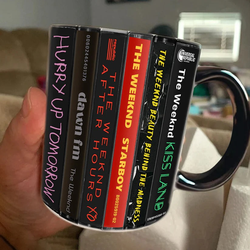 The Weeknd Retro Cassette Mug Ceramic Drinkware Gift GradoCreations