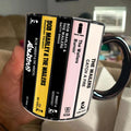 Bob Marley Cassette Collection Ceramic Accent Mug Gift GradoCreations