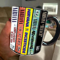 Nirvana Cassette Collection Ceramic Accent Mug for Music Lovers GradoCreations