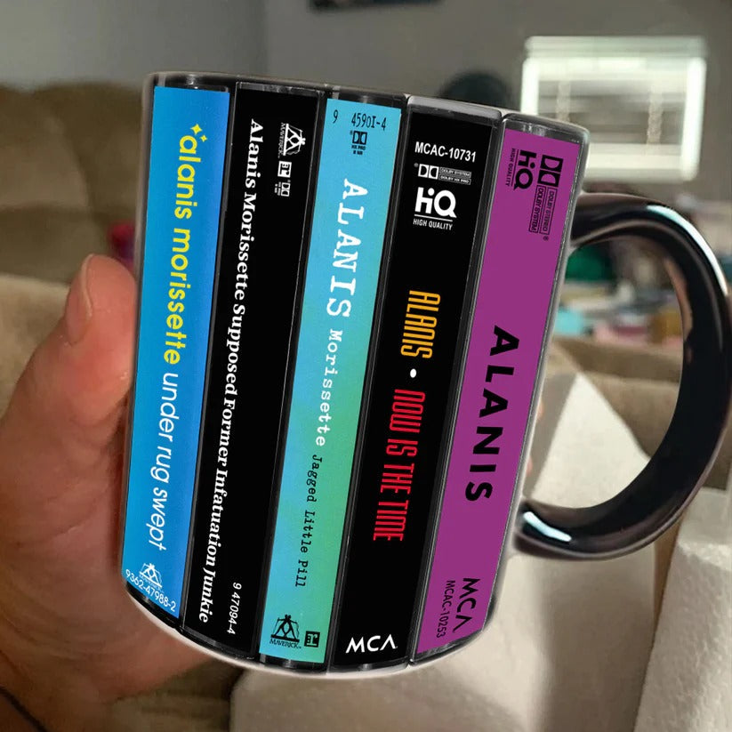 Alanis Morissette Cassette Accent Mug Retro Gift for Music Lovers GradoCreations