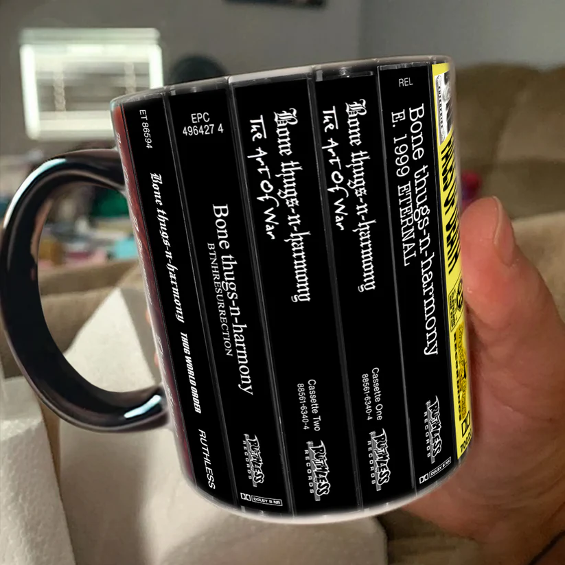 Retro Bone Thugs-n-Harmony Cassette Accent Mug Ceramic Gift GradoCreations