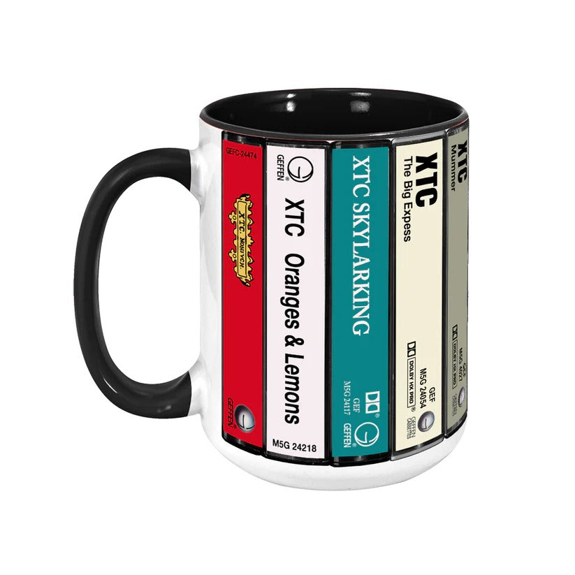 XTC Cassette Collection Accent Mug Retro Gift for Music Lovers GradoCreations
