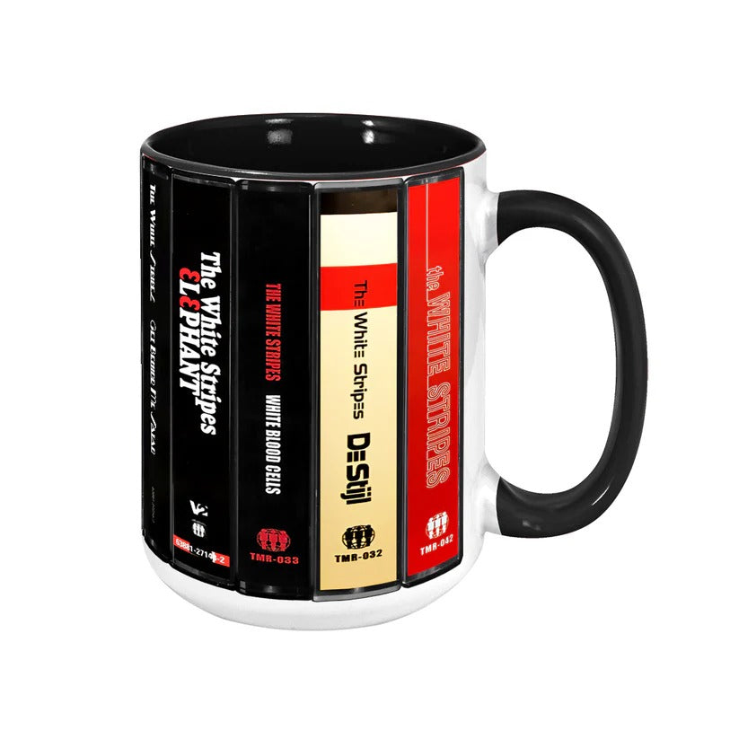 Retro The White Stripes Cassette Accent Mug Gift for Music Lovers GradoCreations