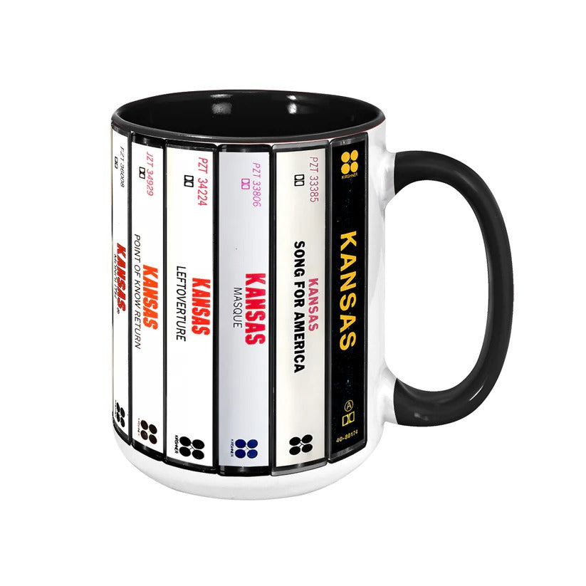 Kansas Album Cassette Collection Ceramic Accent Mug | Retro Music Gift GradoCreations