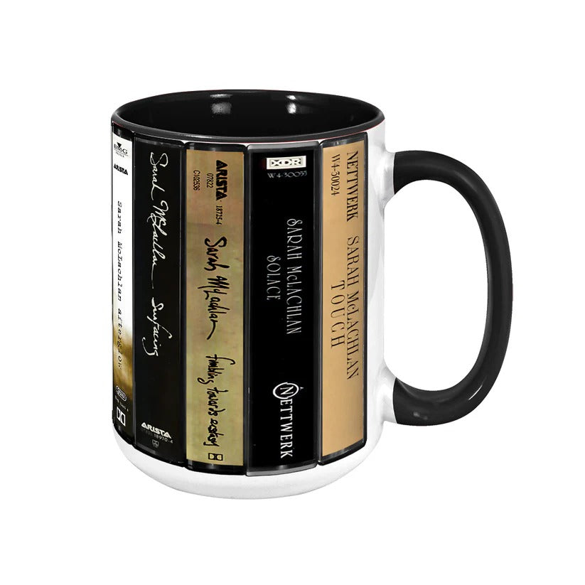 Retro Accent Mug Sarah McLachlan Cassette Collectible Gift GradoCreations