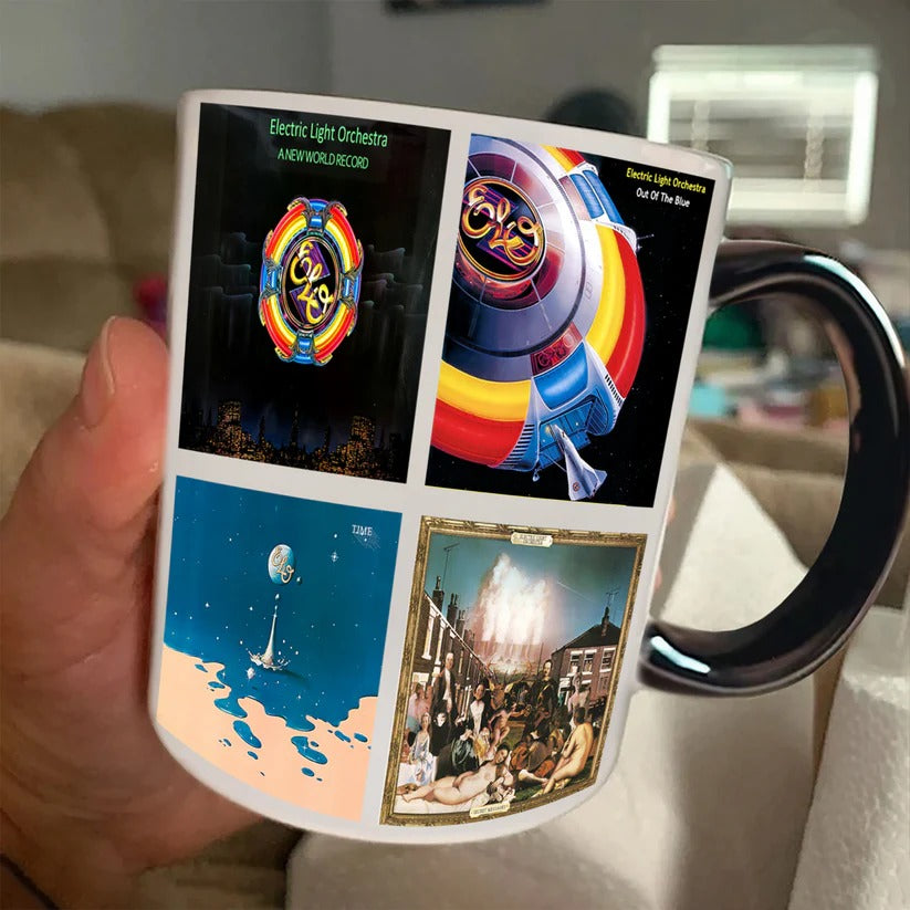 Electric Light Orchestra Retro Accent Mug Classic Album Art Ceramic Gift GradoCreations