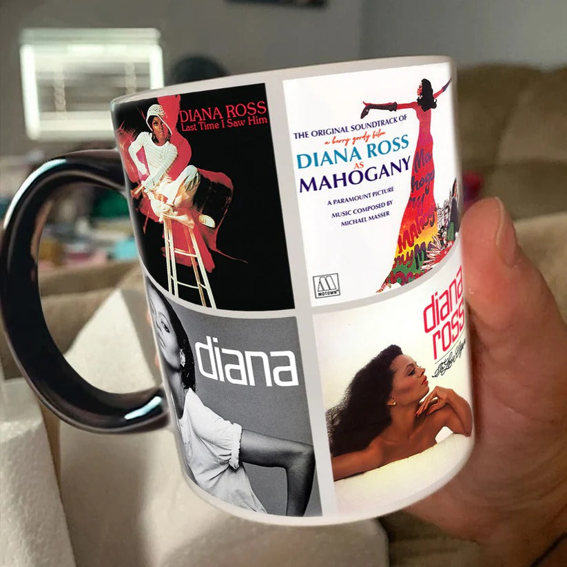 Diana Ross Retro Album Cover Ceramic Mug Gift for Music Lovers GradoCreations