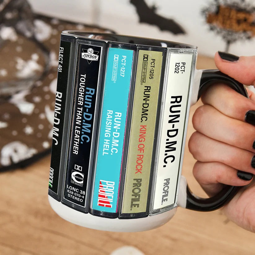 Run-D.M.C. Cassette Retro Accent Mug Gift for Music Lovers GradoCreations