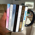 Taylor Swift Albums Collection Accent Mug Ceramic Gift for Fans GradoCreations