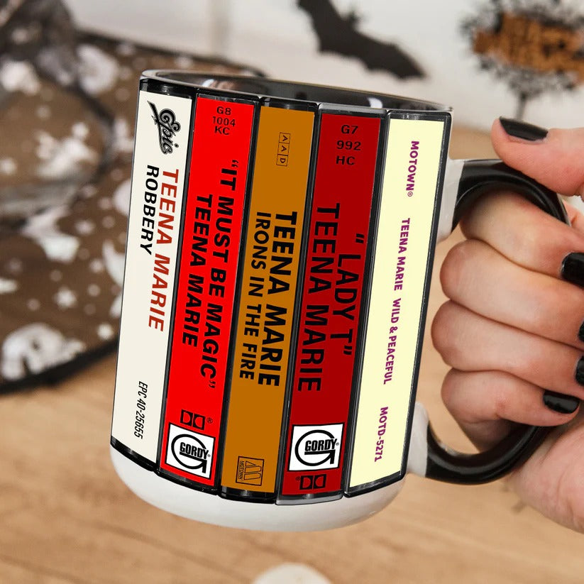 Teena Marie Cassette Collection Accent Mug Retro Gift GradoCreations