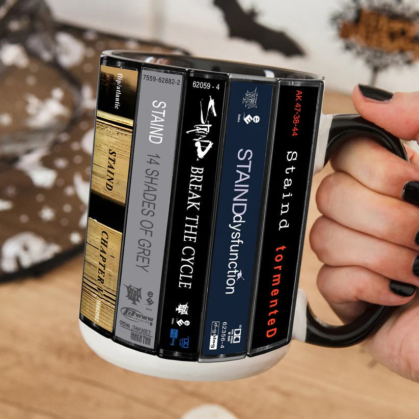 Retro Cassette Accent Mug Stylish Gift for Music Lovers GradoCreations