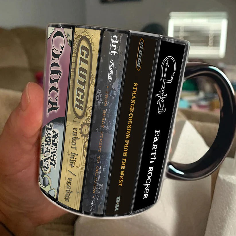 Retro Cassette Accent Mug Ceramic Gift for Music Lovers GradoCreations
