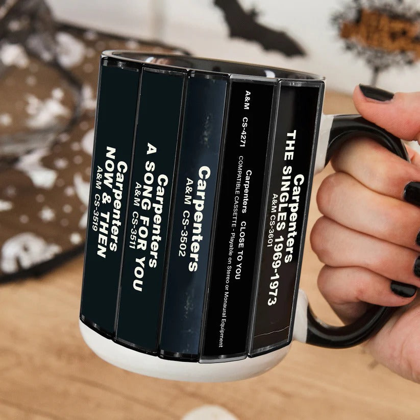 Retro Carpenters Cassette Accent Mug | Ceramic Drinkware GradoCreations