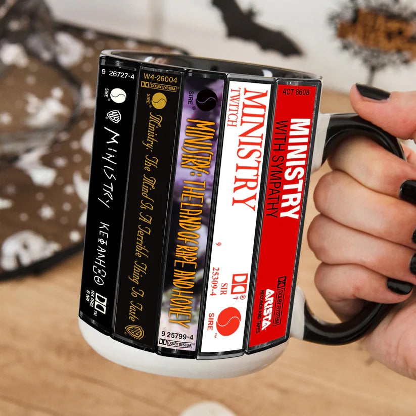 Retro Cassette Accent Mug for Music Lovers | Ceramic Drinkware GradoCreations