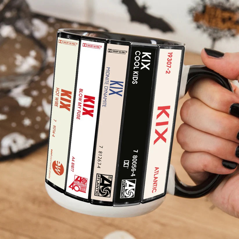 Kix Albums Retro Ceramic Accent Mug Classic Music Gift GradoCreations