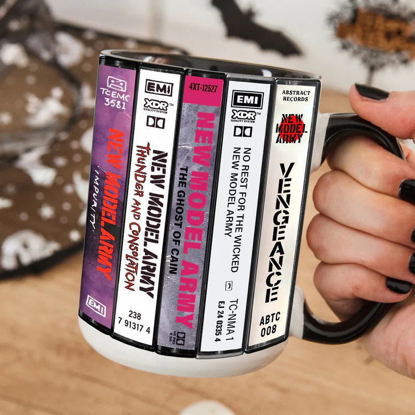 Retro New Model Army Cassette Accent Mug for Music Lovers GradoCreations