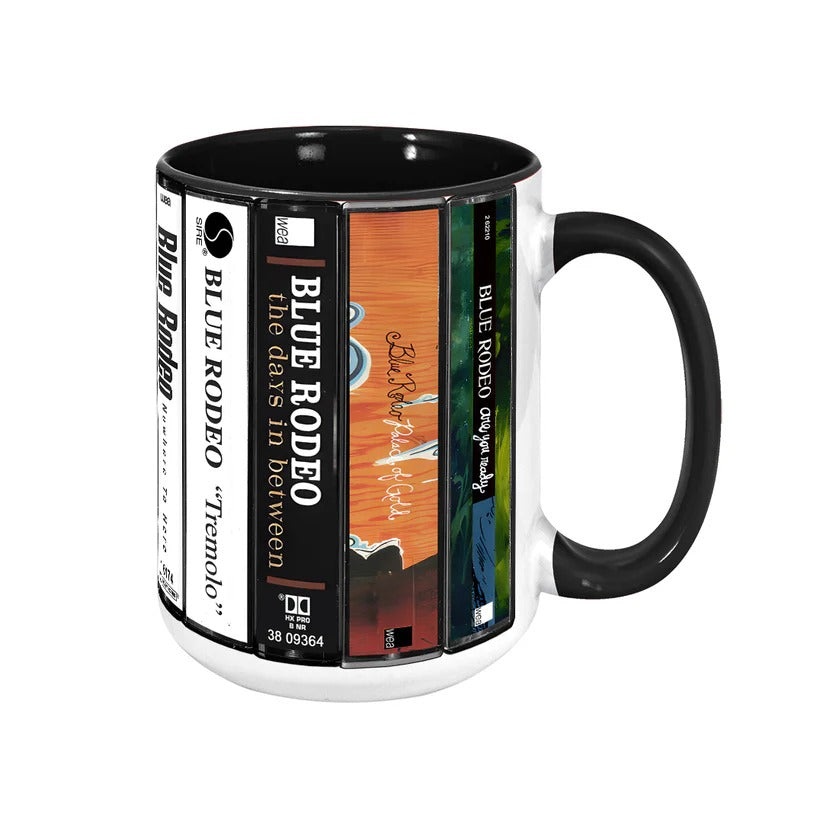 Blue Rodeo Cassette Accent Mug Ceramic Drinkware Gift for Music Lovers GradoCreations